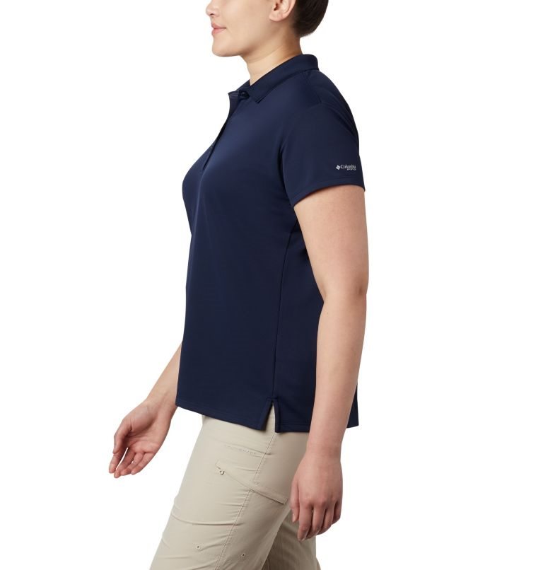 Tricouri Polo Columbia PFG Innisfree Scurte Sleeve Dama Bleumarin | Plus Size DF8ZS7MQ9